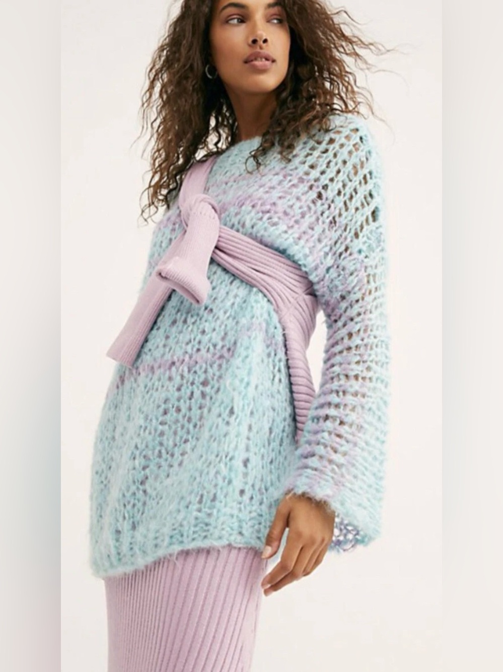 Free People Lilac Skies Pullover
